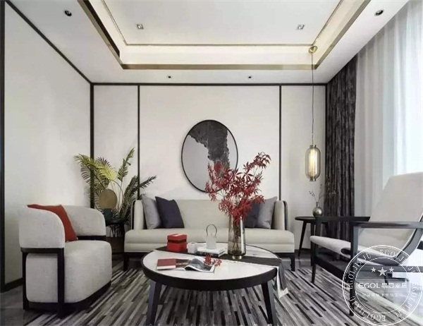 新中式风格家具效果图